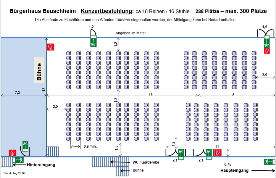 Variante 4 – Konzertbestuhlung
